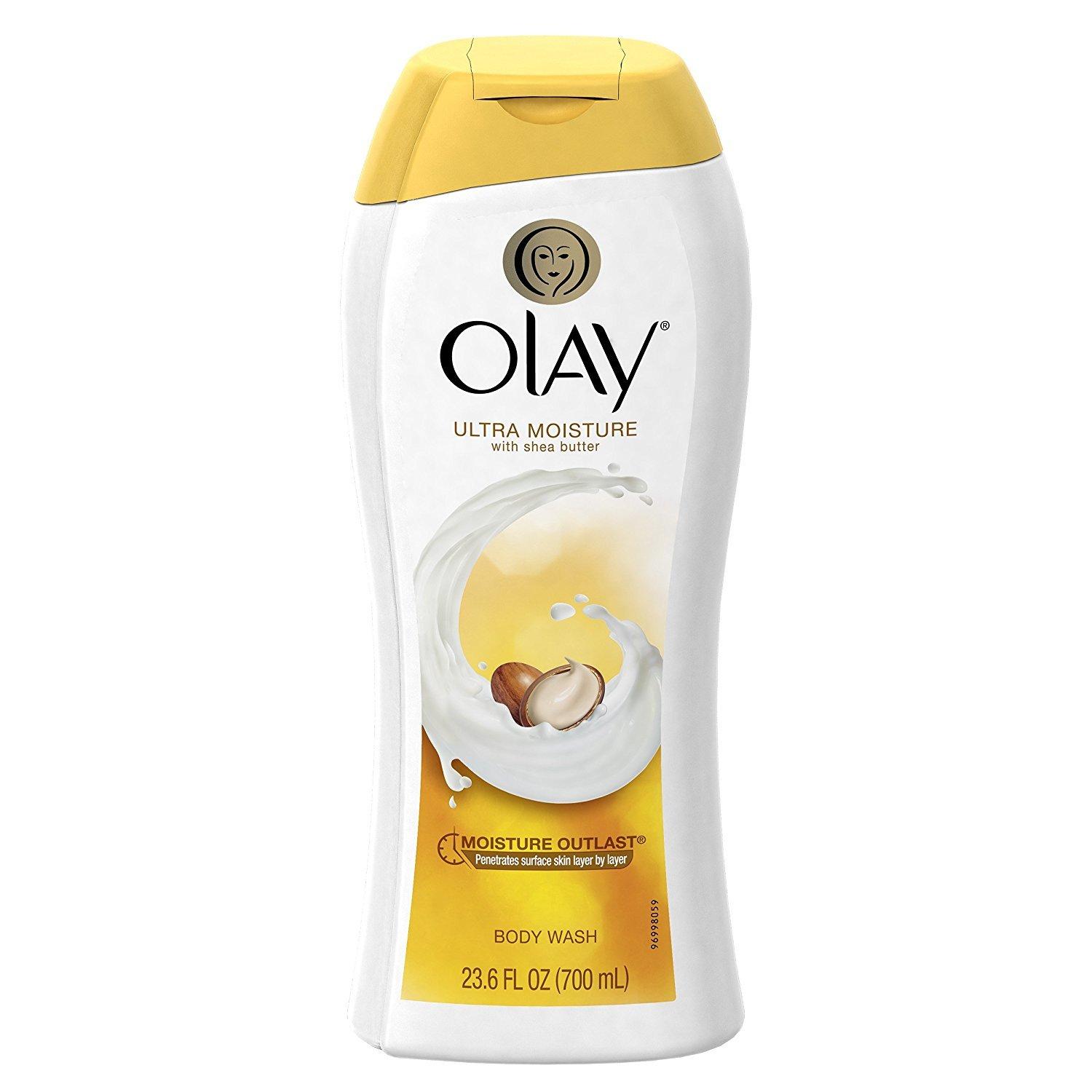 imageOlay Body Wash for Women Ultra Moisture 24hr Moisturizing Hydrating amp Refreshing B3 Vitamin Complex Free of Parabens amp Phthalates For All Skin Types Shea Butter Scent 22 fl oz Pack of 2Shea Butter