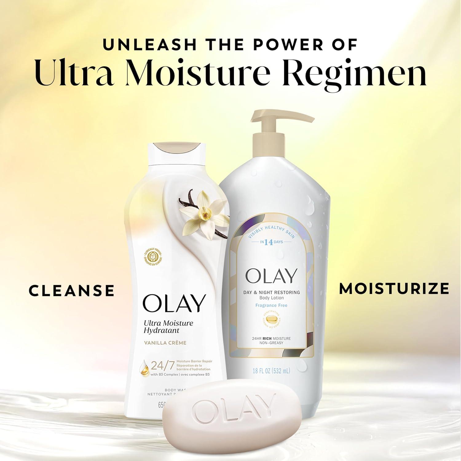 imageOlay Body Wash for Women Ultra Moisture 24hr Moisturizing Hydrating amp Refreshing B3 Vitamin Complex Free of Parabens amp Phthalates For All Skin Types Shea Butter Scent 22 fl ozVanilla Crme
