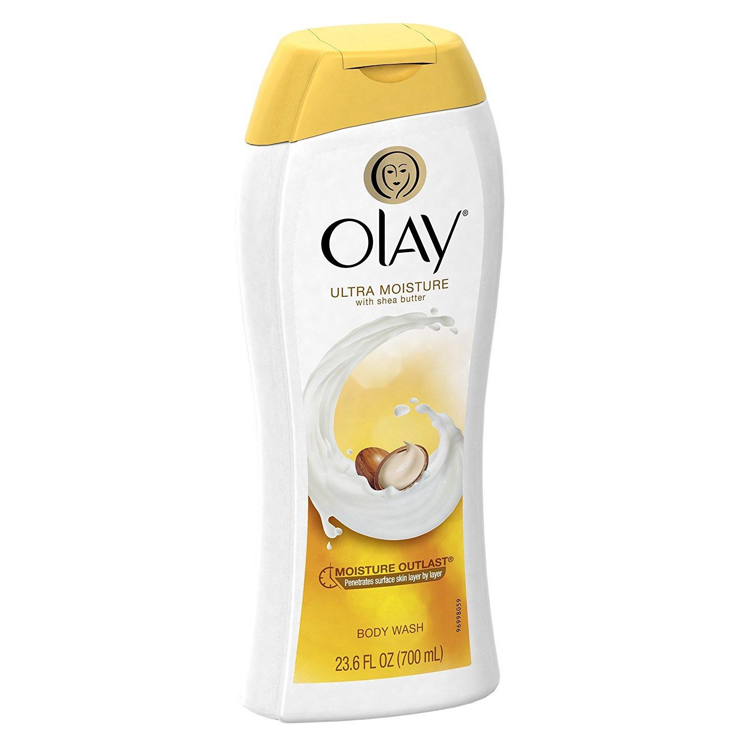 imageOlay Body Wash for Women Ultra Moisture 24hr Moisturizing Hydrating amp Refreshing B3 Vitamin Complex Free of Parabens amp Phthalates For All Skin Types Shea Butter Scent 22 fl oz Pack of 2Shea Butter
