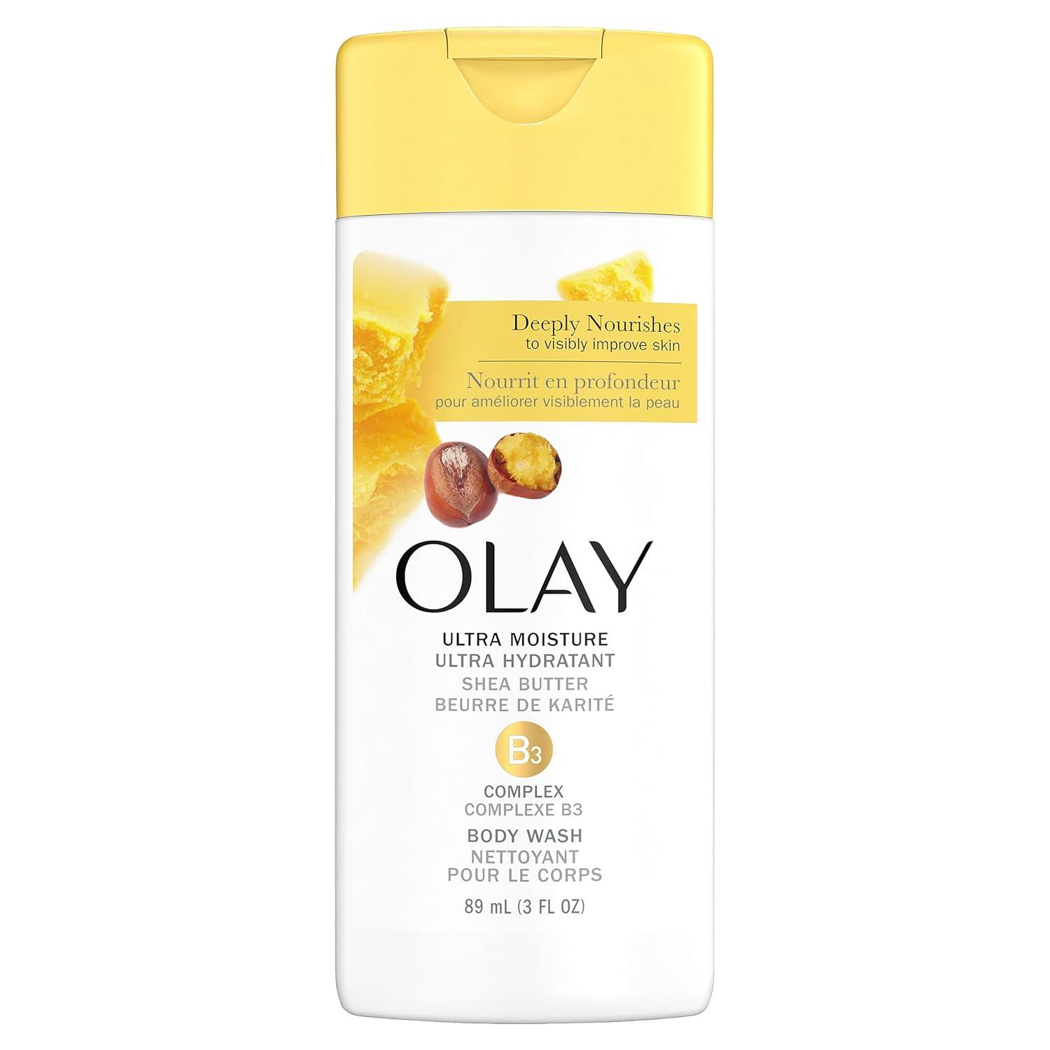 imageOlay Body Wash for Women Ultra Moisture 24hr Moisturizing Hydrating amp Refreshing B3 Vitamin Complex Free of Parabens amp Phthalates for All Skin Types Shea Butter Scent 30 fl oz Pack of 24Shea Butter