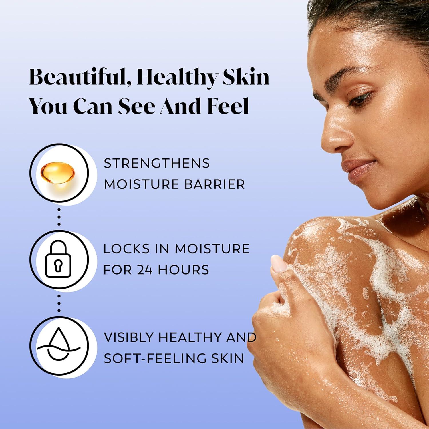 imageOlay Body Wash for Women Ultra Moisture Exfoliating Formula 24hr Moisturizing Hydrating amp Replenshing B3 Vitamin Complex For All Skin Types Sea Minerals Scent 33 fl oz Pack of 4