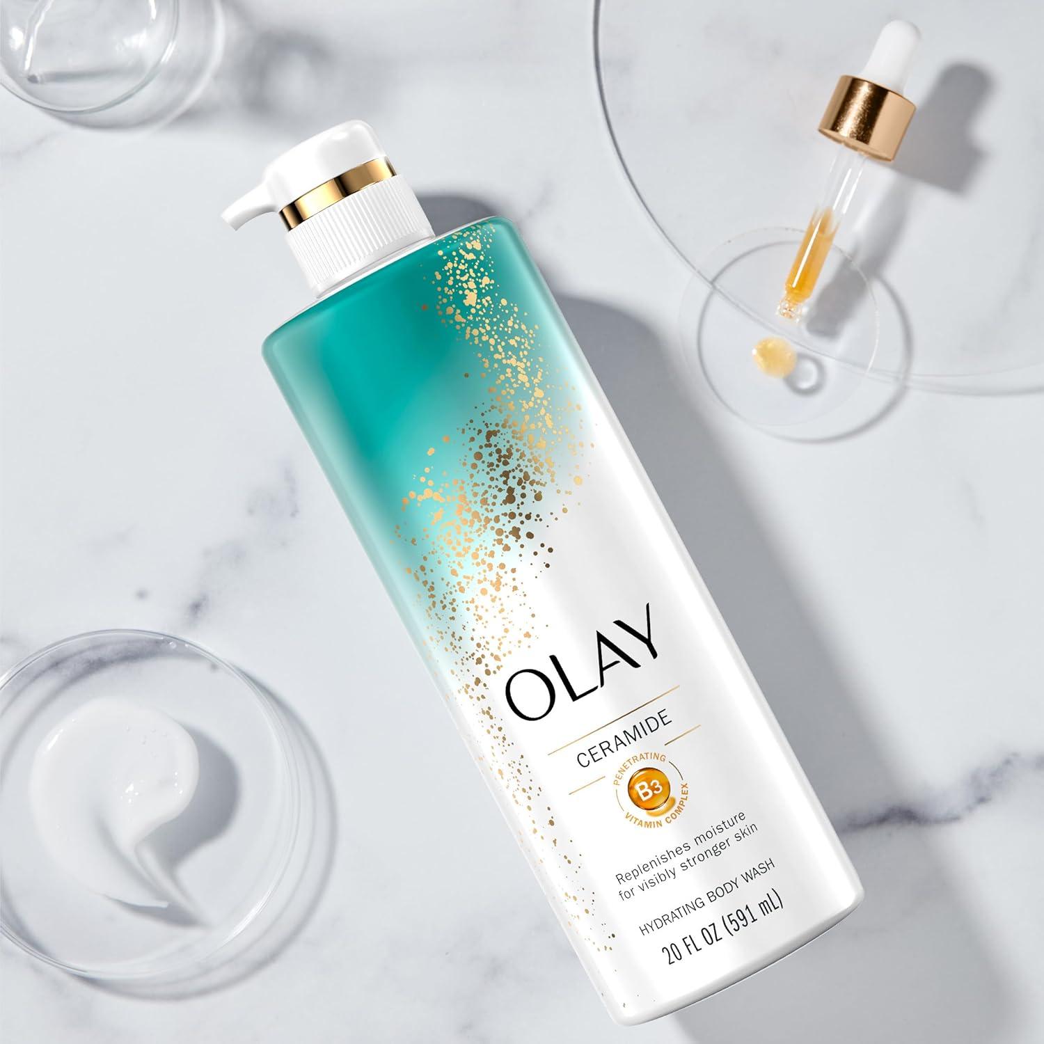 imageOlay Cleansing amp Strengthening Body Wash for Women with Ceramide amp Vitamin B3 Complex Supports Skins Natural PH Advanced Formula 20 fl oz