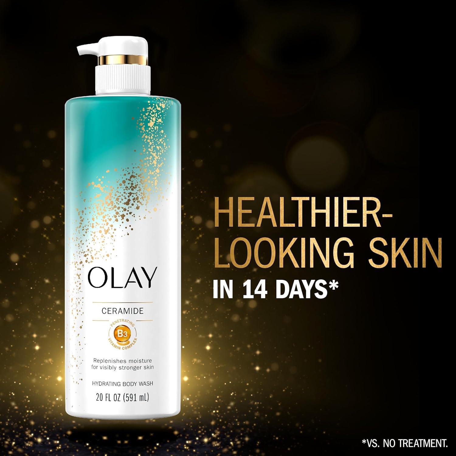 imageOlay Cleansing amp Strengthening Body Wash for Women with Ceramide amp Vitamin B3 Complex Supports Skins Natural PH Advanced Formula 20 fl oz