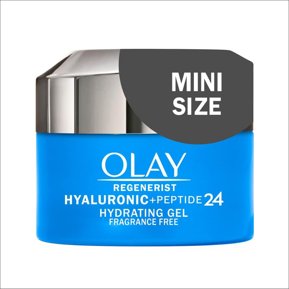 imageOlay Regenerist Hyaluronic Peptide 24 Gel Face Moisturizer FragranceFree Trial Size 5 oz05 Fl Oz Pack of 2