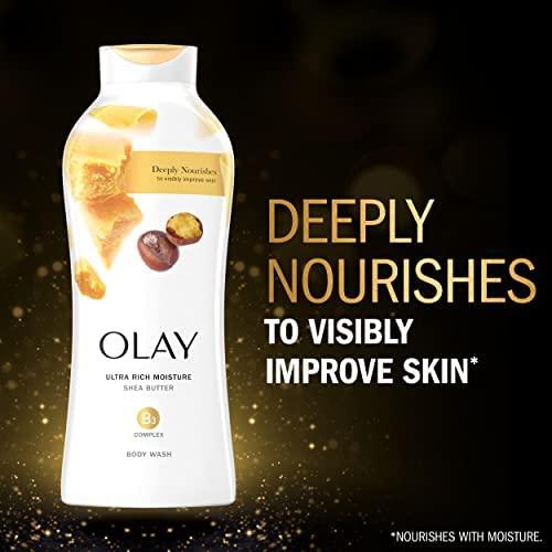 imageOlay Ultra Moisture Shea Butter Body Wash with B3 Complex 22 Fl Oz Pack of 4Shea Butter