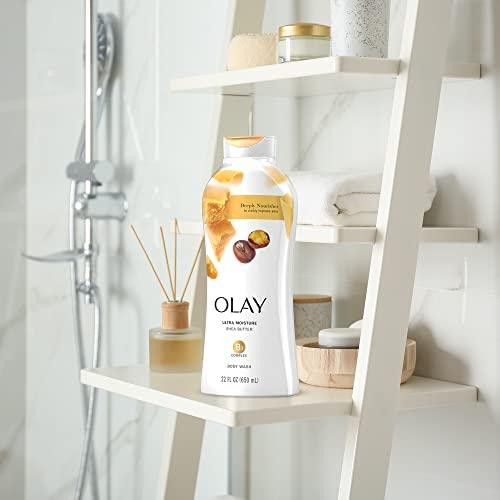 imageOlay Ultra Moisture Shea Butter Body Wash with B3 Complex 22 Fl Oz Pack of 4Shea Butter