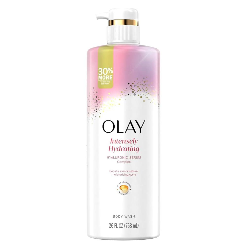 imageOlay Body Wash for Women Elasticity Boosting Collagen Peptide Serum Complex Renews Moisture Free of Parabens amp Phthalates Vitamin B3 Lameller Technology For All Skin Types 26 fl ozScented