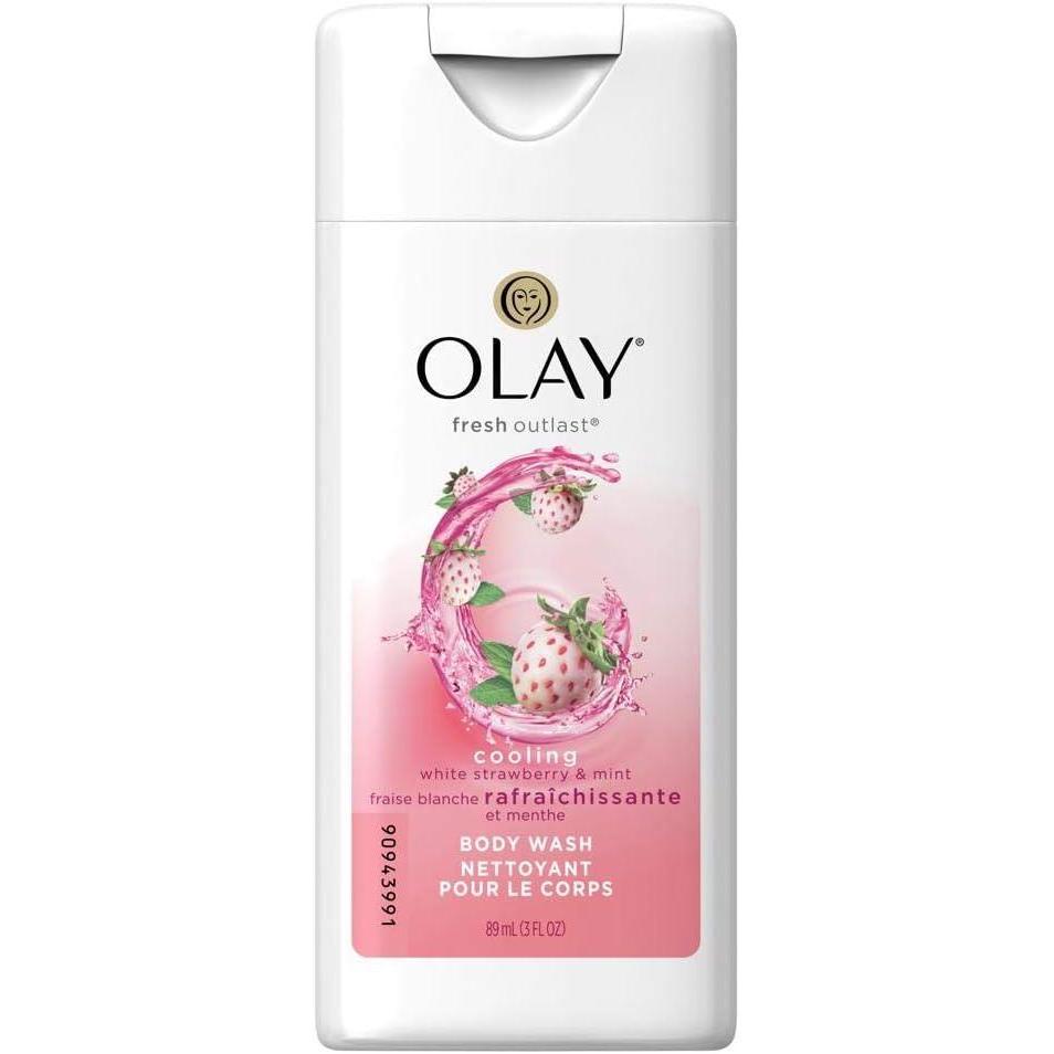 imageOlay Body Wash for Women Fresh Radiance Refreshing amp Renewing Made with Plant Based Cleansers B3 Botanical Complex For All Skin Types Strawberry amp Mint Scent 30 fl oz Pack of 24Mint