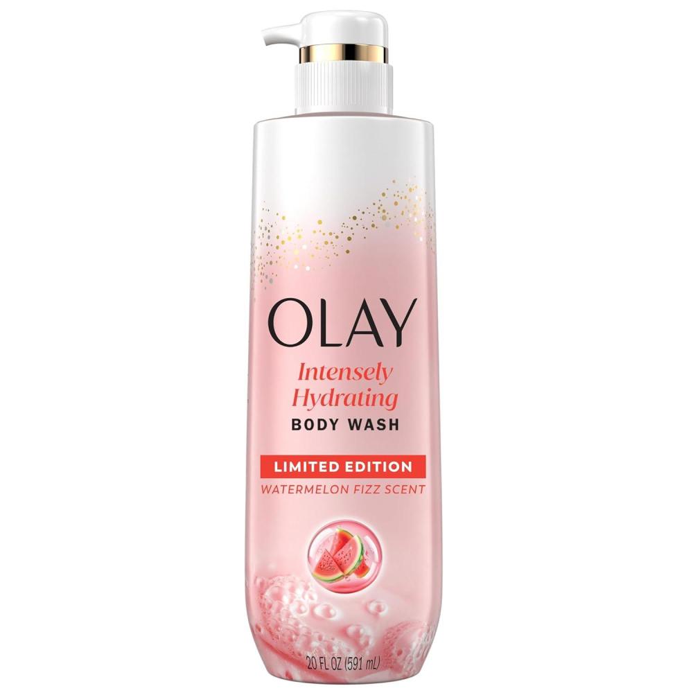 imageOlay Body Wash for Women Intensely Hydrating ProHyaluronic Acid Serum Complex Renews Moisture Vitamin B3 Lameller Technology For All Skin Types Mandarin Summer Fizz Scent 20 fl ozWatermelon
