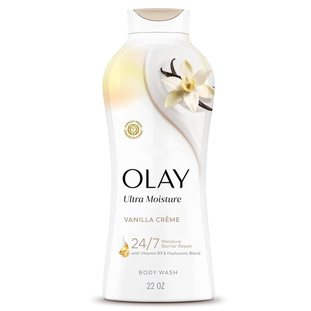 imageOlay Body Wash for Women Ultra Moisture 24hr Moisturizing Hydrating amp Refreshing B3 Vitamin Complex Free of Parabens amp Phthalates For All Skin Types Shea Butter Scent 22 fl ozVanilla Crme
