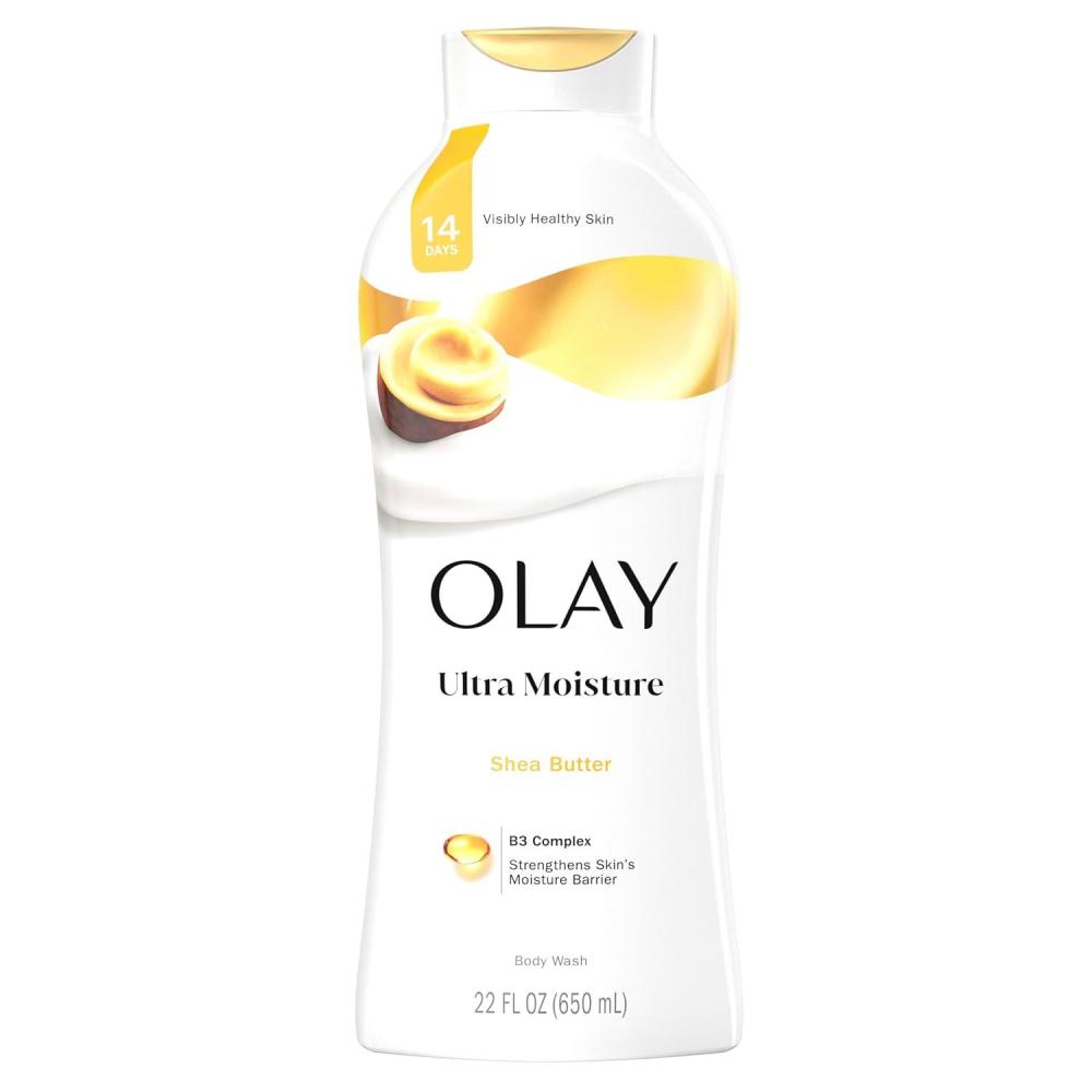 imageOlay Body Wash for Women Ultra Moisture 24hr Moisturizing Hydrating amp Refreshing B3 Vitamin Complex Free of Parabens amp Phthalates For All Skin Types Shea Butter Scent 22 fl ozShea Butter