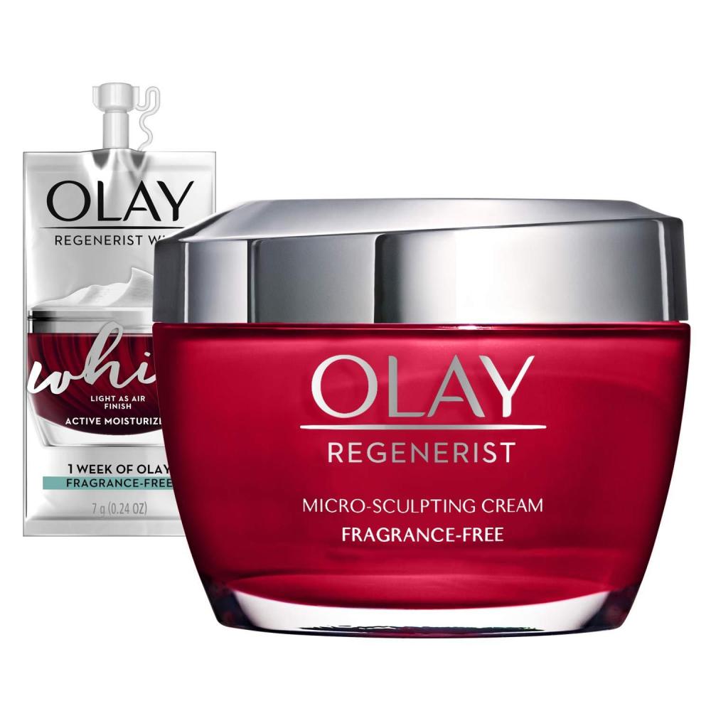 imageOlay Regenerist MicroSculpting Cream Face Moisturizer 17 oz Whip Face Moisturizer TravelTrial Size Bundle