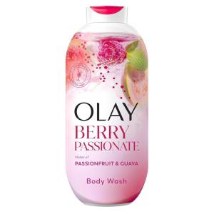 Olay Body Wash for Women, 24/7 Skin-Loving Freshness, Miami Mocktails, Plant Based Cleansers, Vitamin B3 & Antioxidant Blend, For All Skin Types, Mango Tango with Mango & Hibiscus Scent, 22 fl oz(Berry Passionate with Passionfruit & Guava)