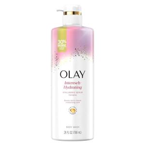 Olay Body Wash for Women, Elasticity Boosting, Collagen Peptide Serum Complex, Renews Moisture, Free of Parabens & Phthalates, Vitamin B3 Lameller Technology, For All Skin Types, 26 fl oz(Scented)