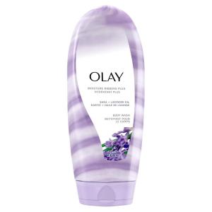 Olay Body Wash for Women, Moisture Ribbons Plus, Deep Conditioning & Moisturizing Formula, Long Lasting Smooth Soft Skin, For All Skin Types, Shea Butter & Lavender Oil Scent, 18 fl oz(Shea Butter & Lavender Oil)