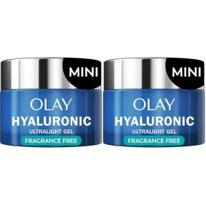 Olay Regenerist Hyaluronic + Peptide 24 Gel Face Moisturizer, Fragrance-Free, Trial Size, .5 oz(0.5 Fl Oz (Pack of 2))