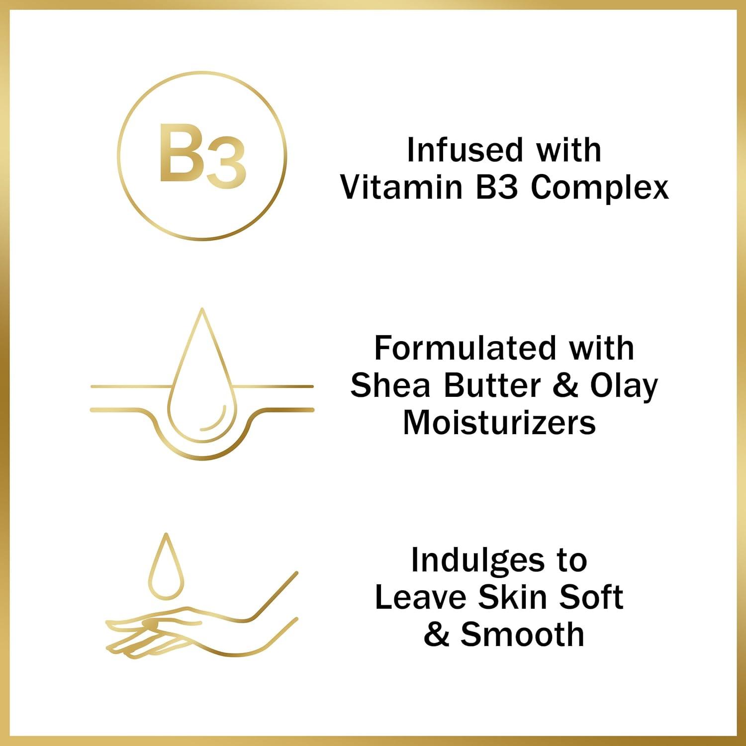 imageOlay Moisture Outlast Ultra Moisture Shea Butter Beauty Bar with Vitamin B3 Complex 375 oz 8 count299 Ounce Pack of 1