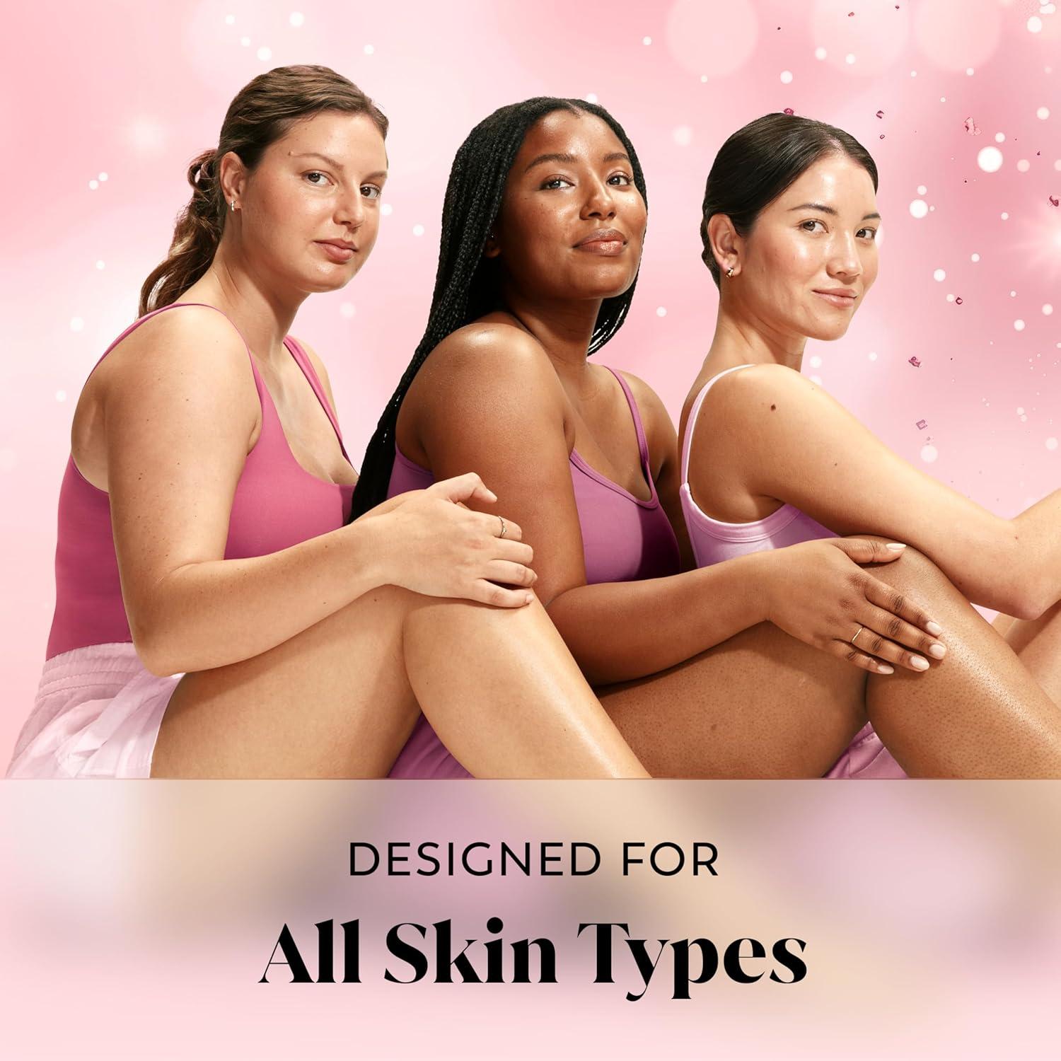 imageOlay Body Wash for Women Hydrating amp Moisturizing Holiday Edition With Plant Based Cleansers B3 Complex For All Skin Types Fireside Fir with Fresh Spruce amp Sandalwood Scent 22 fl ozChampagne Blush with Berries Sugared Rim Rose Petals