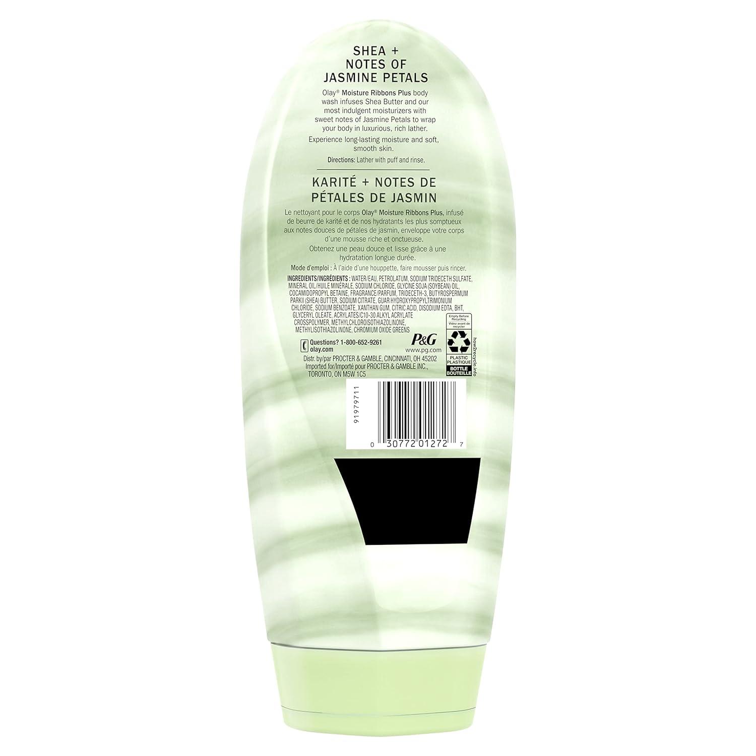imageOlay Moisture Ribbons Body Wash with Shea and Notes of Jasmine Petals 18 fl oz Pack of 4Jasmine Petals Shea