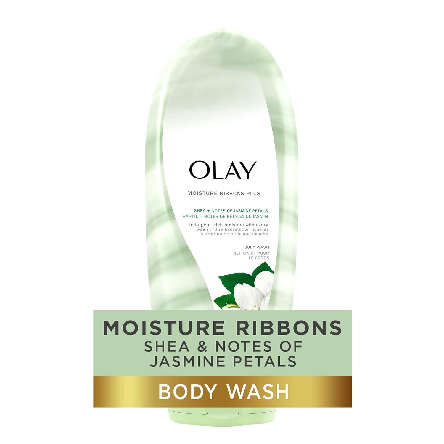 imageOlay Moisture Ribbons Body Wash with Shea and Notes of Jasmine Petals 18 fl oz Pack of 4Jasmine Petals Shea