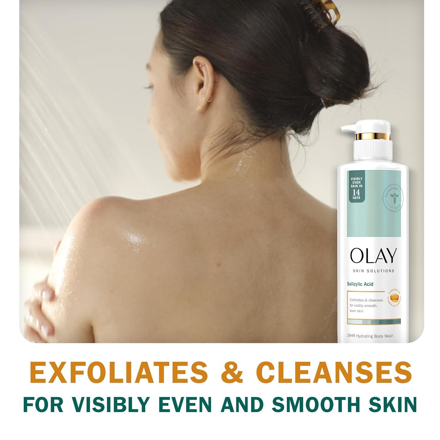 imageOlay Skin Solutions Hydrating Body Wash for Women with Salicylic Acid 179 fl oz Pack of 4