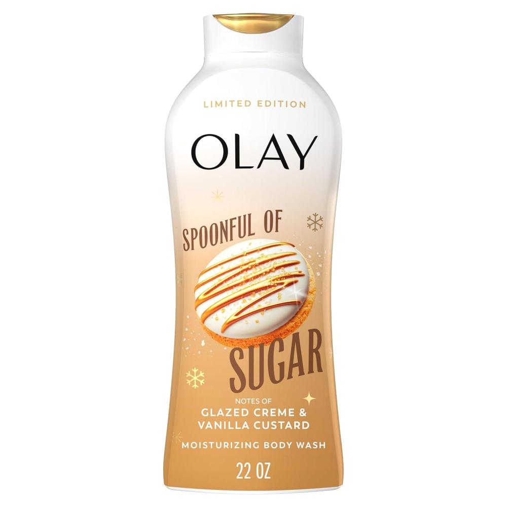 imageOlay Body Wash for Women Hydrating amp Moisturizing Holiday Edition With Plant Based Cleansers B3 Complex For All Skin Types Fireside Fir with Fresh Spruce amp Sandalwood Scent 22 fl ozVanilla