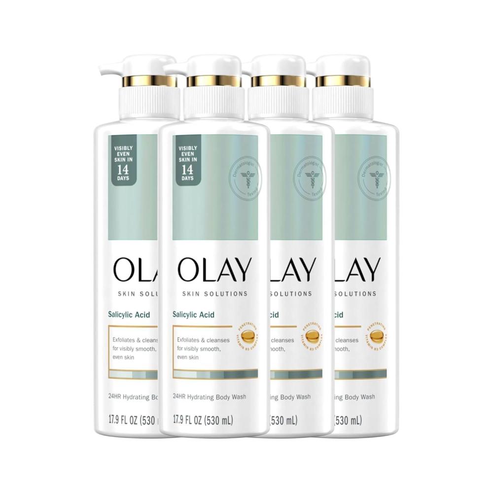 imageOlay Skin Solutions Hydrating Body Wash for Women with Salicylic Acid 179 fl oz Pack of 4