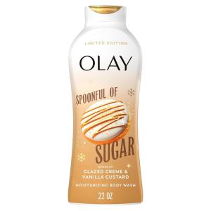 Olay Body Wash for Women, Hydrating & Moisturizing, Holiday Edition, With Plant Based Cleansers, B3 Complex, For All Skin Types, Fireside Fir with Fresh Spruce & Sandalwood Scent, 22 fl oz(Vanilla)