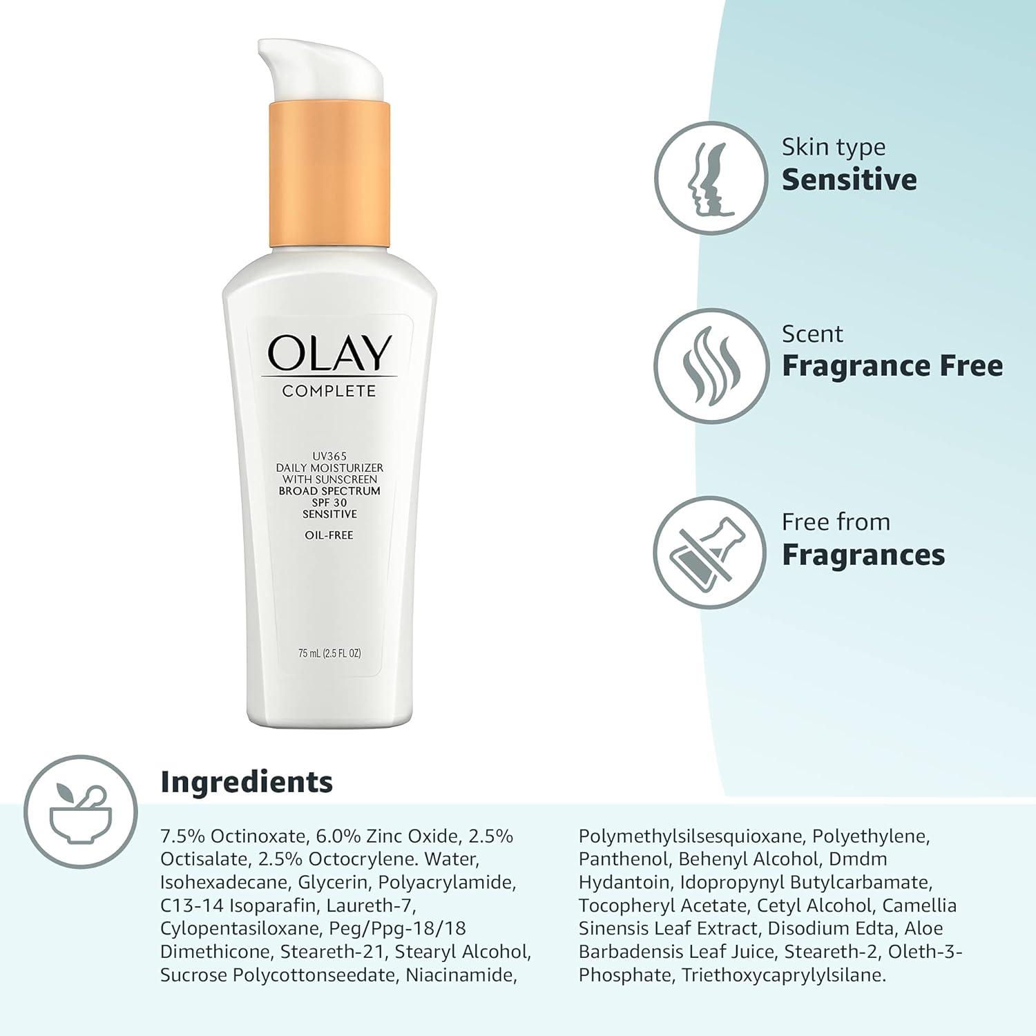 imageOlay Invisible Sunscreen SPF 35 100 Invisible Facial Sunscreen and Makeup Primer FragranceFree Weightless No White Cast Broad Spectrum Sun Protection with Vitamin C amp E Aloe Vera 17 Oz25 Fl Oz Pack of 4