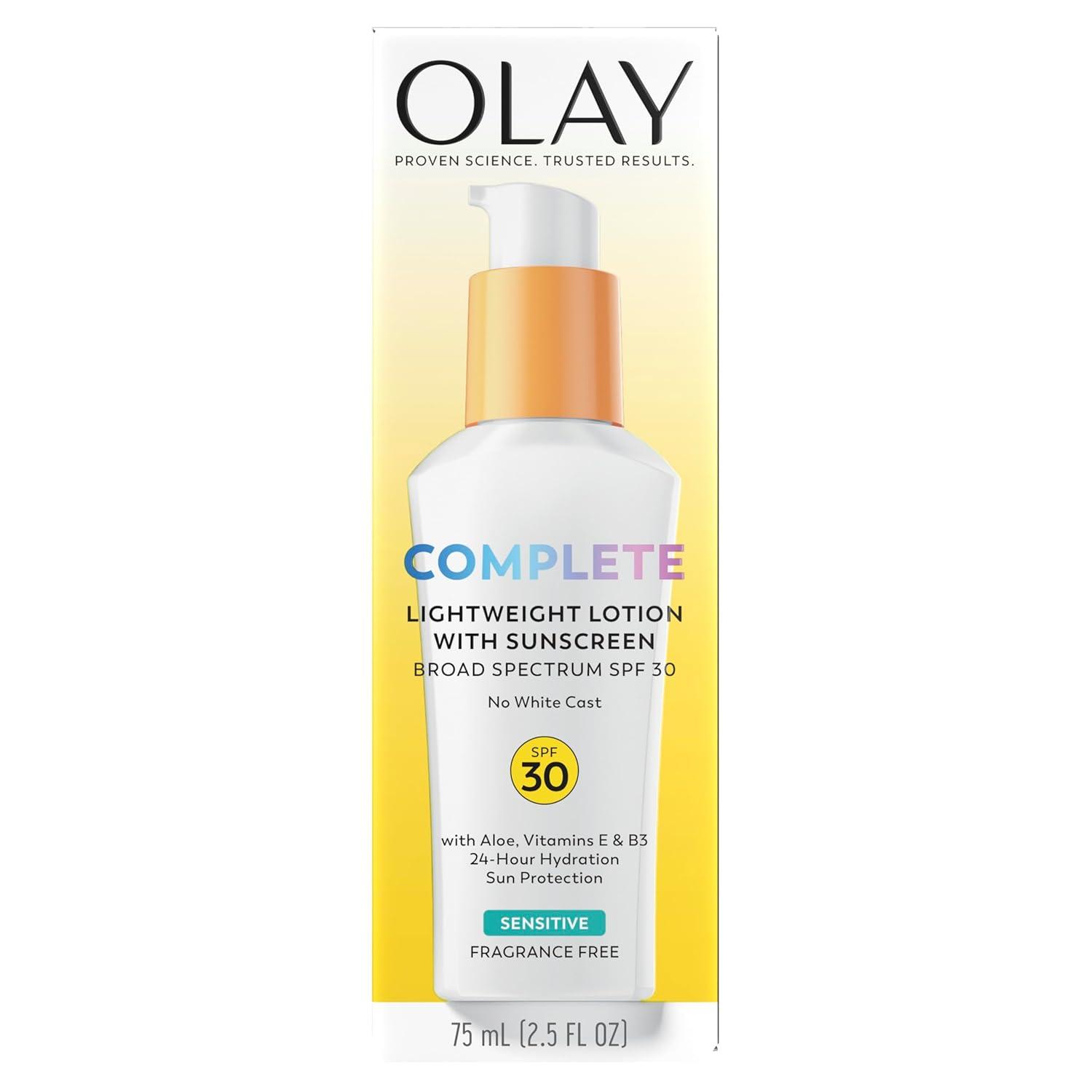 imageOlay Invisible Sunscreen SPF 35 100 Invisible Facial Sunscreen and Makeup Primer FragranceFree Weightless No White Cast Broad Spectrum Sun Protection with Vitamin C amp E Aloe Vera 17 Oz25 Fl Oz Pack of 4