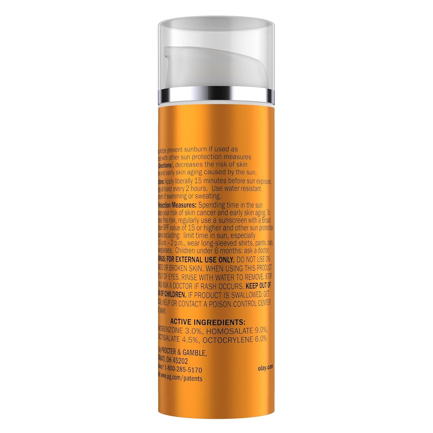 imageOlay Vitamin C Hydrating moisturizer with sunscreen SPF 30 17 Oz17 Fl Oz Pack of 2