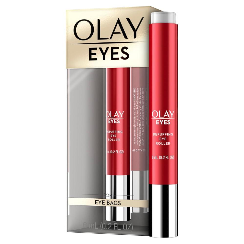 imageOlay Eye Treatment Eyes Depuffing Eye Roller with Vitamin E Massages to Help Reduce Puffiness and Instantly Awaken TiredLooking Eyes 02 Fl Oz