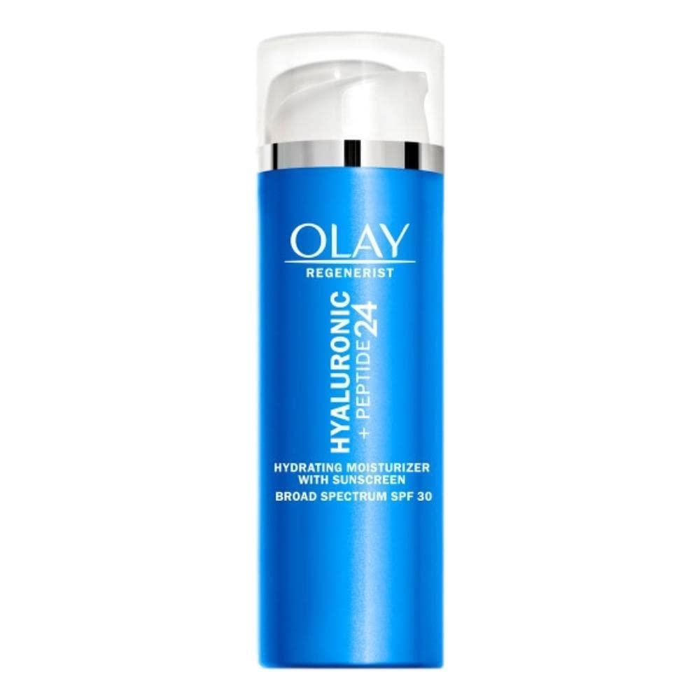 imageOlay Regenerist Hyaluronic Peptide 24 Face Moisturizer FragranceFree SPF 30 17 oz