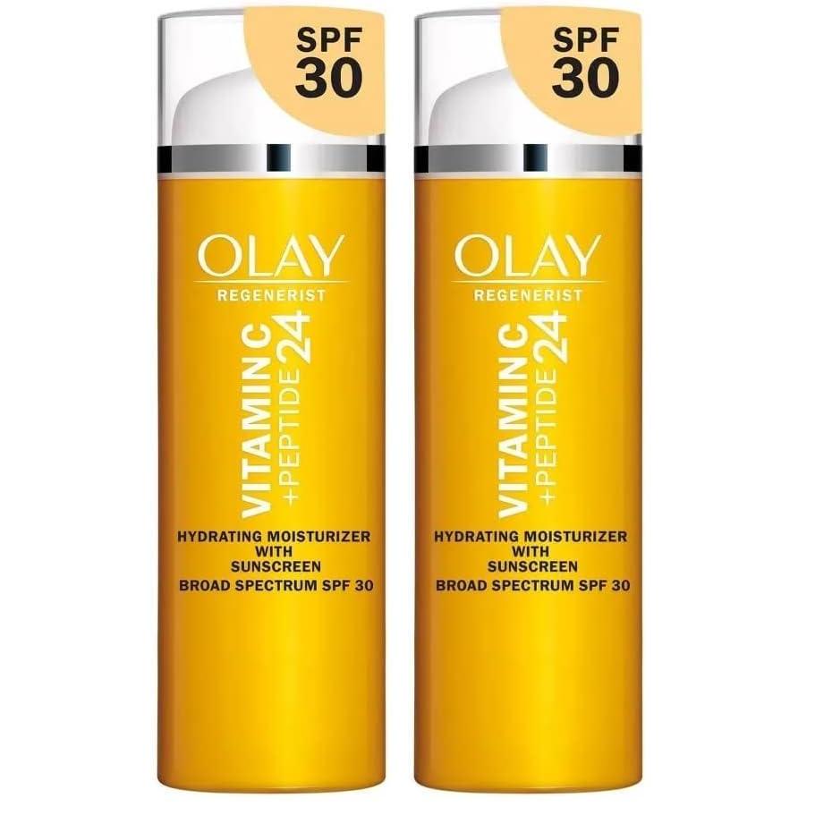 imageOlay Vitamin C Hydrating moisturizer with sunscreen SPF 30 17 Oz17 Fl Oz Pack of 2