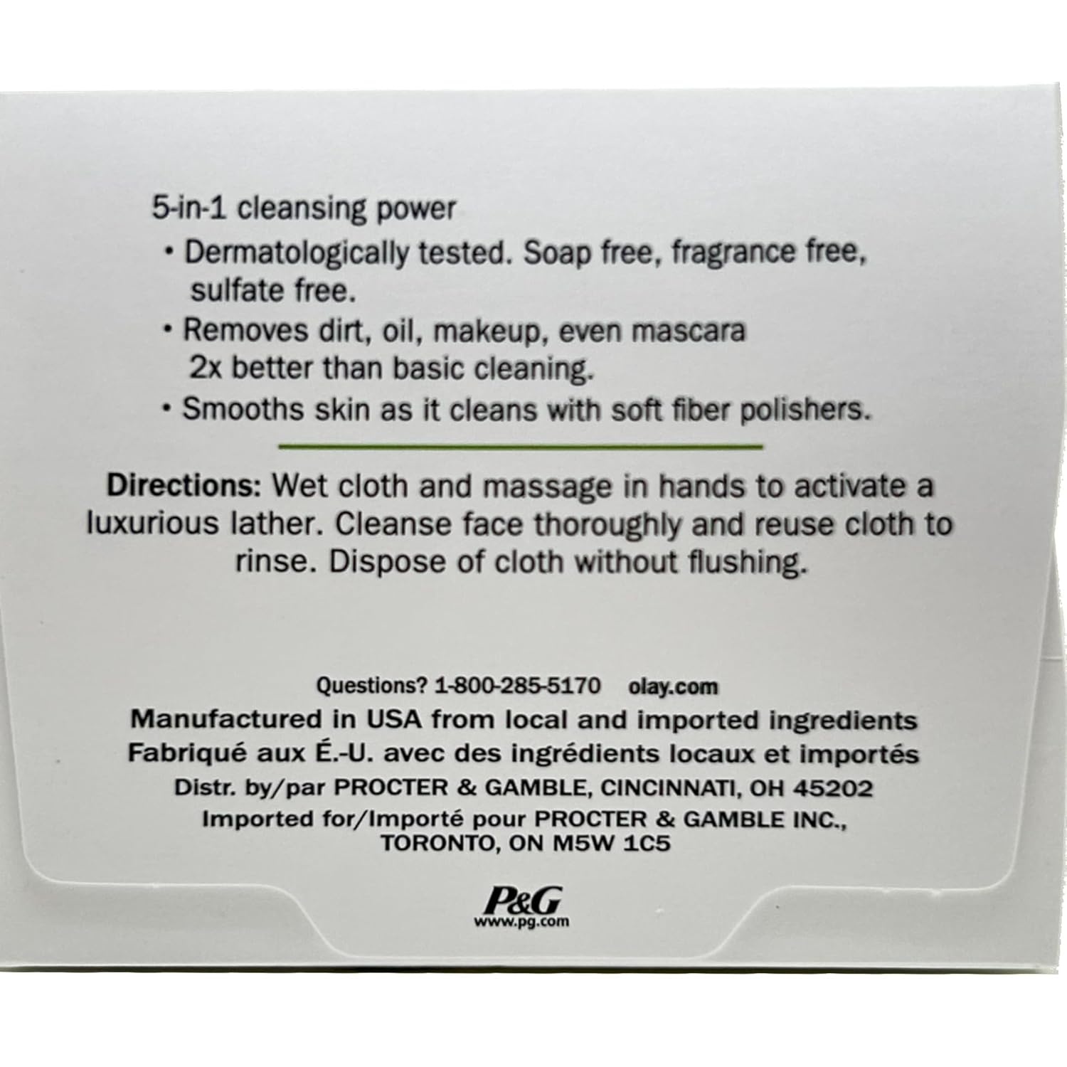 imageMakeup Remover Wipes by Olay Daily Facials Gentle Clean 5in1 Water Activated Cleansing Cloths 33 count Packaging may VaryUnscented