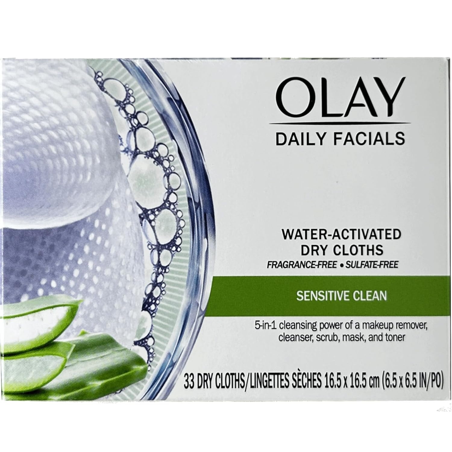 imageMakeup Remover Wipes by Olay Daily Facials Gentle Clean 5in1 Water Activated Cleansing Cloths 33 count Packaging may VaryUnscented