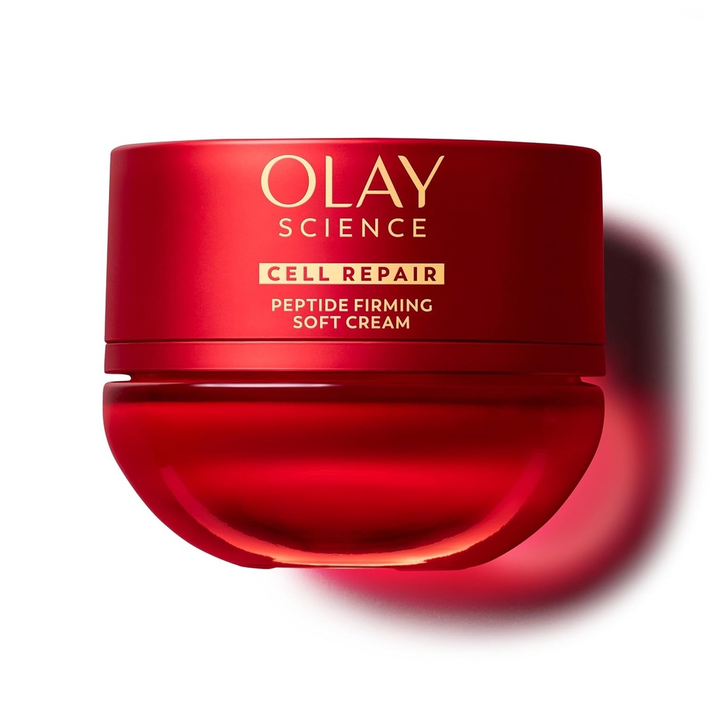 image:imagePeptide Face Moisturizer  Asian Skin Care AntiAging Face Cream  7 Synergy Peptides Complex 17ozSoft Cream