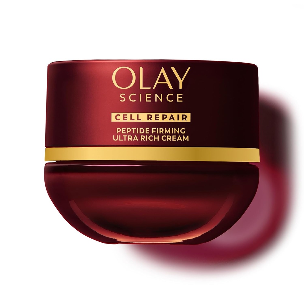 image:imagePeptide Face Moisturizer  Asian Skin Care AntiAging Face Cream  7 Synergy Peptides Complex 17ozUltra Rich Cream